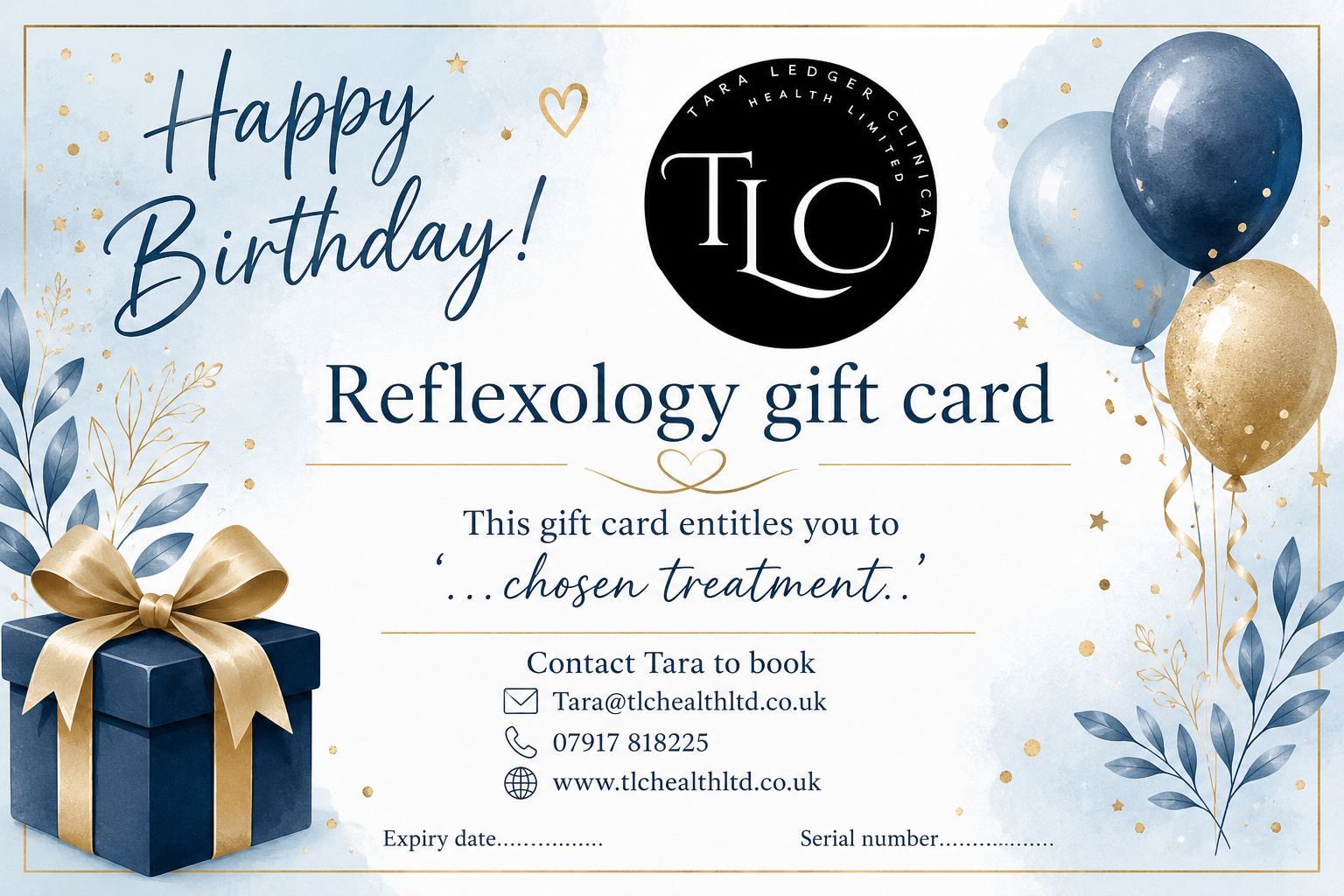 Happy Birthday gift card Style A